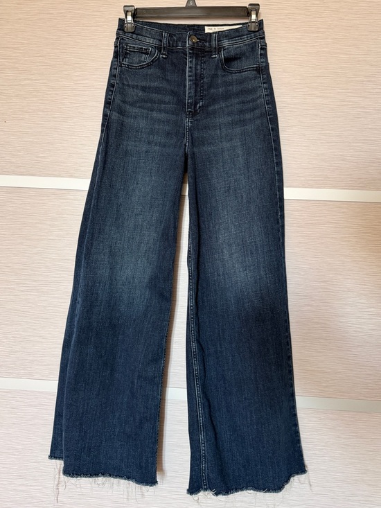 rag & bone Denim - rag & bone Serena High Waist Wide Leg Jeans (Dark Wash) in sz. 25